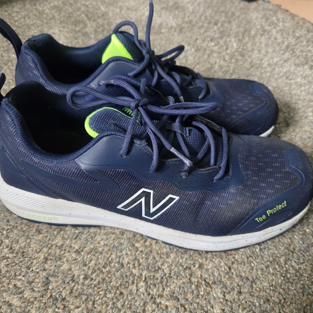 New Balance Logic Mens 10.5 Navy Blue Composite Toe Work Shoes MIDLOGIEHPRNVYLME